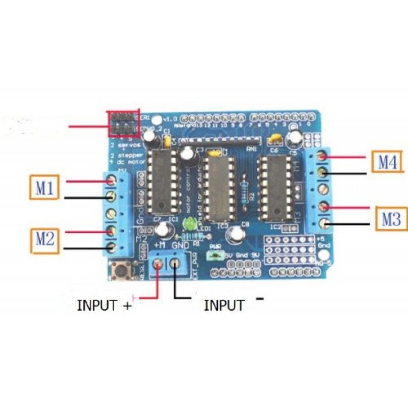 L293d Motor Driver Shield Expansion Board For Arduino Indias No1